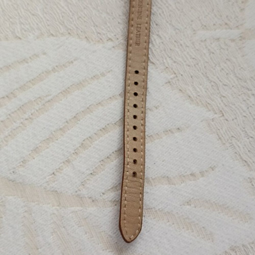Loisir women's waterproof wristwatch like new, brown leather wrap strap
