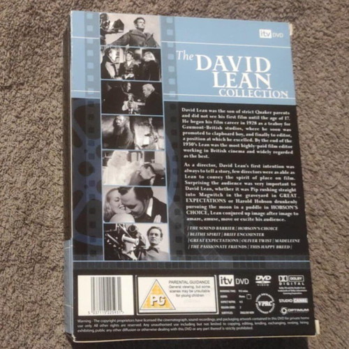 The David Lean Collection 9-Disc Box Set like new DVD