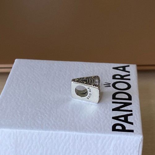 Pandora authentic charm monogram "A" new silver