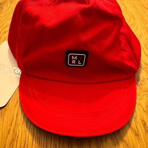 Mayoral Kids Jockey Cap Fabric Red New