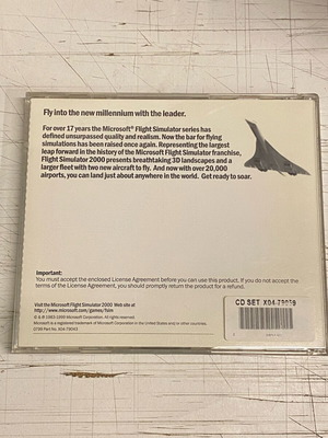 Microsoft Flight Simulator 2000 PC game like new