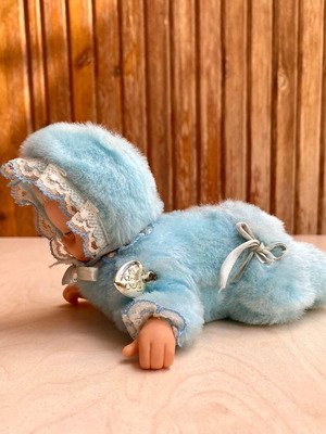 Pitsipopaki Blue El Greco Vintage Collectible Doll 1980s Like New