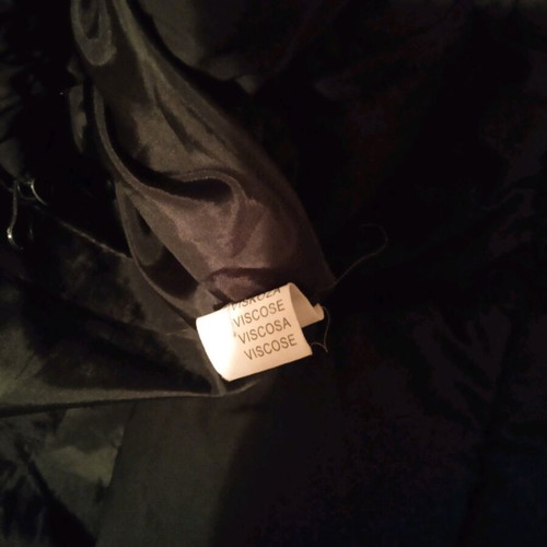 Black jacket with hood used, size S