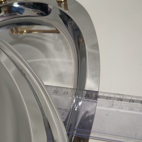 Oval Serving Dish with Lid stainless steel like new