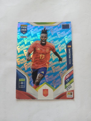 Panini Nico Williams Fans Favourite sticker used