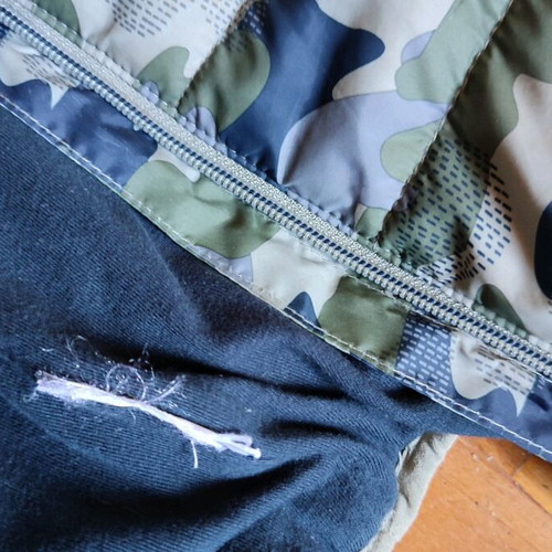 Sleeveless vest for boy used, military print, 24 months