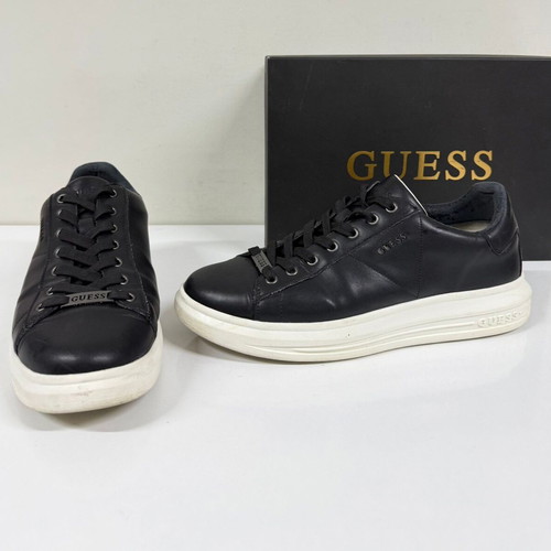 Guess Vibo sneakers used, natural leather, size 42, black and white