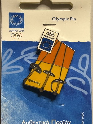 Fencing Athens 2004 Official Licensed Pin new, limited edition 15,000