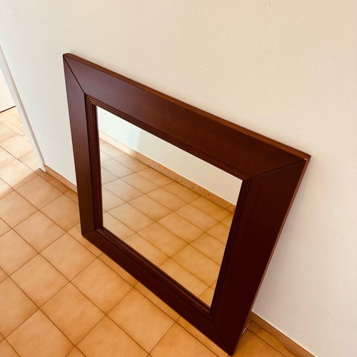 Wall mirror solid wood new 85 x 85