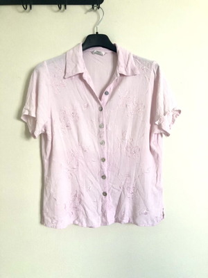 St Michael Marks & Spencer Vintage Pink Shirt 100% Viscose used