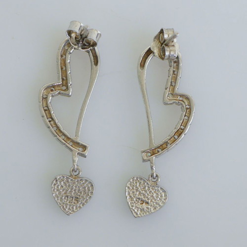 Silver 925 earrings with natural opal stone like new