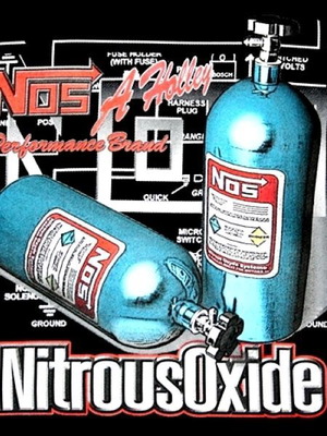 Original Full Scale Nos Nitrous Oxide T-Shirt μέγεθος L XL