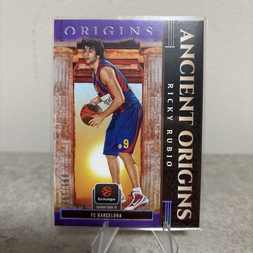 2025-26 Panini Origins EuroLeague Purple #25 Ricky Rubio Ancient card