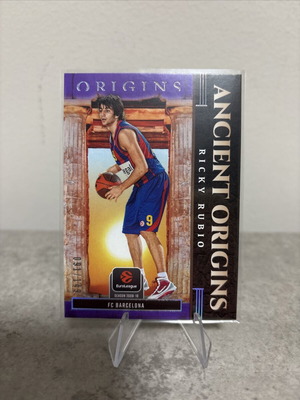 2025-26 Panini Origins EuroLeague Purple #25 Ricky Rubio Ancient card
