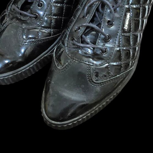 Geox shoes used, black patent leather, size 37
