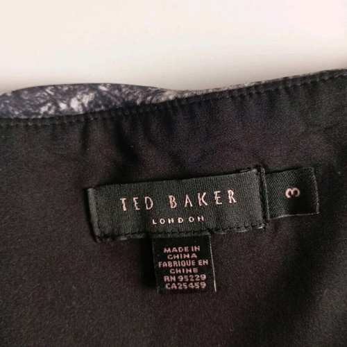 Ted Baker maxi dress like new, size S/M, gray with removable strap