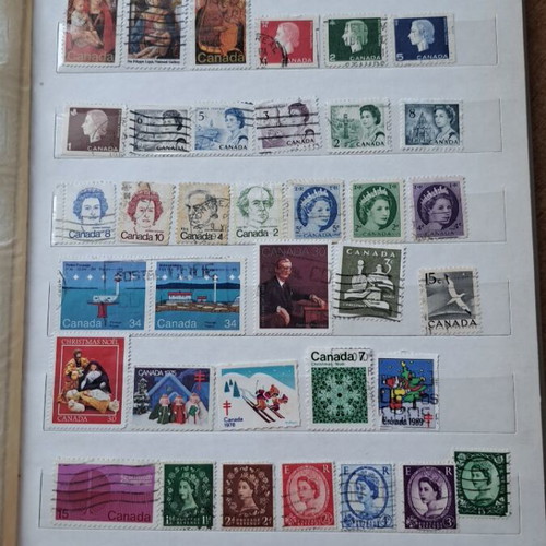 Album with foreign stamps like new