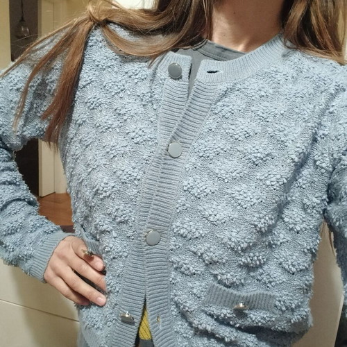 Mango cardigan like new, gray and blue, size S/M