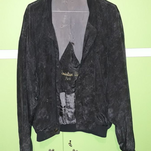 Christian Dior silk unisex jacket used, gray, size XL