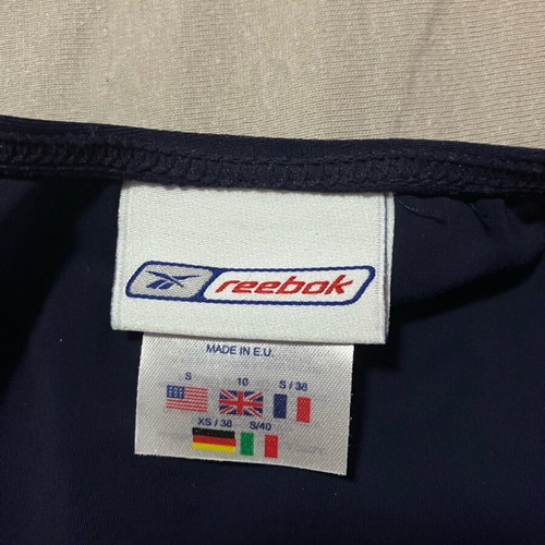 Reebok swimsuit like new, size Small, blue and white