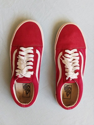 Vans sneakers σε άριστη κατάσταση, μέγεθος 40, κόκκινα και λευκά
