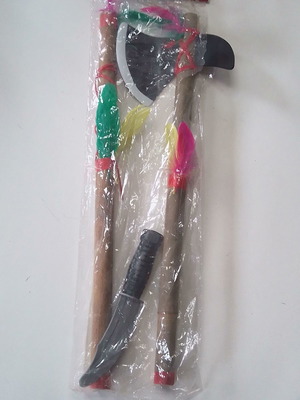 Vintage Indian warrior weapon set carnival new