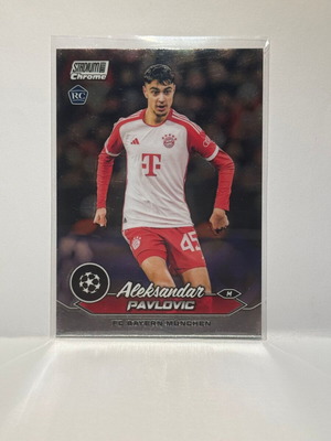 Aleksandar Pavlovic 2023-24 Topps Stadium Club Chrome UEFA Champions League card new #45
