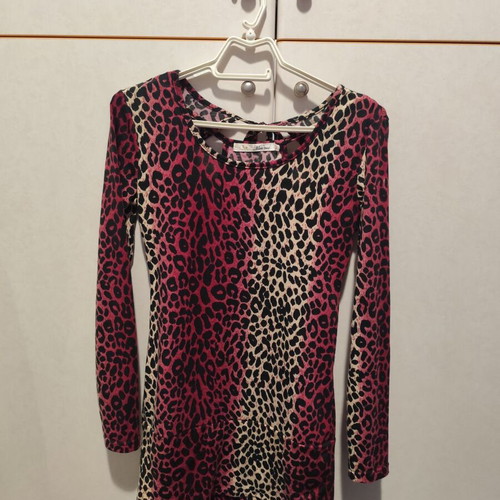 Leopard dress used, size S and M, multicolor