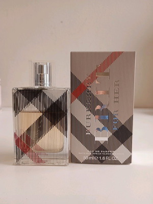 Burberry Brit EDP 50 ml women's perfume used, missing sprays