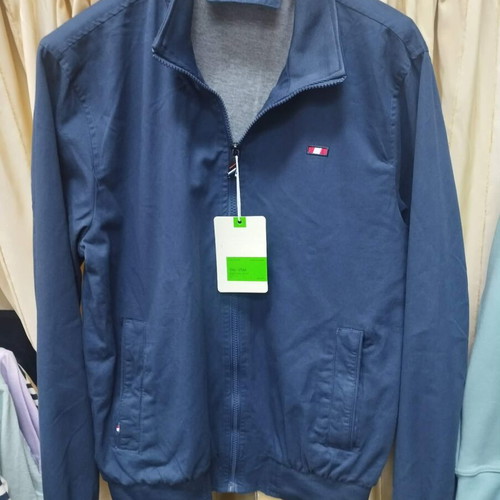 Men's Indigo Spring Jacket new cotton with zipper
