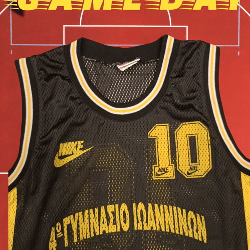 Nike basketball jersey used, 4th Ioannina High School, vintage