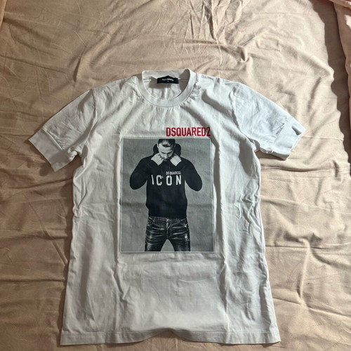 Dsquared2 Ibrahimovic T-shirt new, size S, white