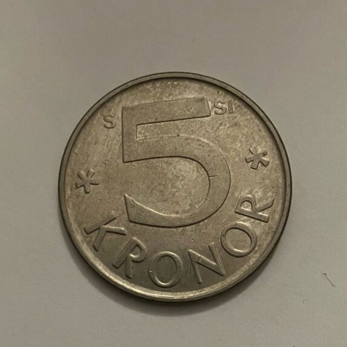 Collectible coins used, 3 Swedish krona out of circulation