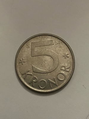 Collectible coins used, 3 Swedish krona out of circulation