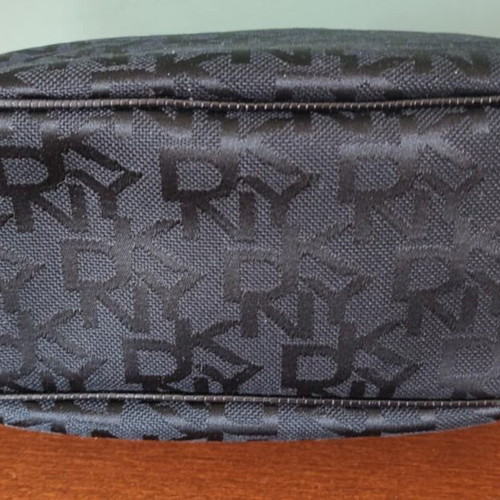 DKNY shoulder bag used, black with logos
