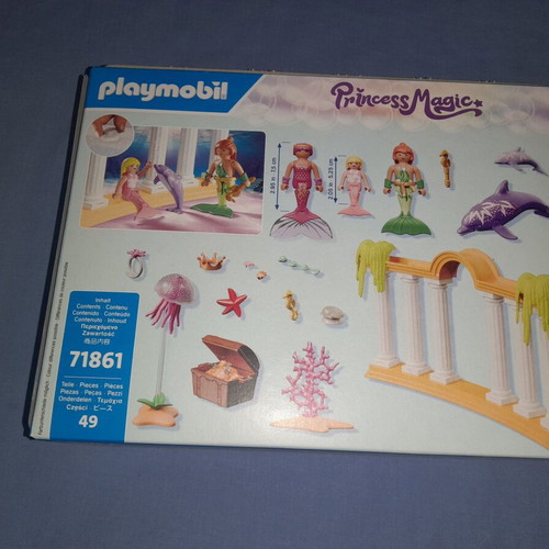 Playmobil 71861 Princess Magic Royal Mermaid Family and Dolphins new
