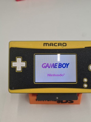 Nintendo DS Macro Custom shell like new, plays Advance games