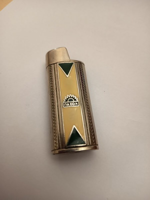 Vintage μεταλλική θήκη αναπτήρα ΠΑΣΟΚ