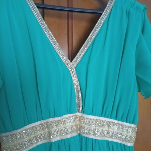 Fuego plus size evening dress no 4, emerald green