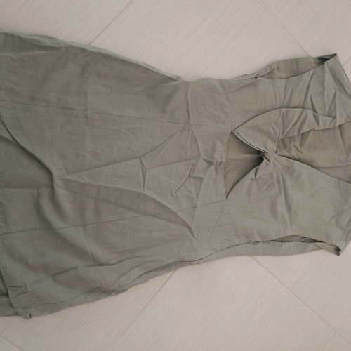 Zara linen dress short like new khaki