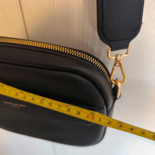 David Jones crossbody mailbag like new, black