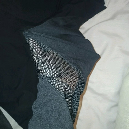 Maternity leggings black size Large like new with transparency