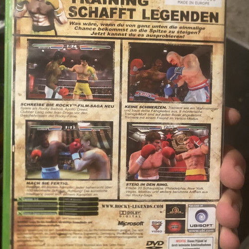 Rocky Legends Xbox game, original