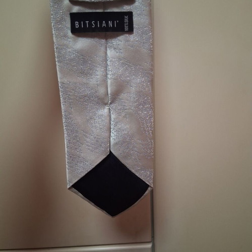 Bitsiani tie used, silk, silver