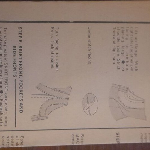 Butterick pattern unused with instructions in English