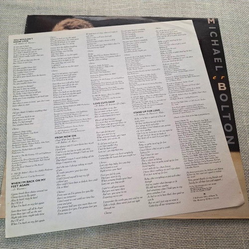Michael Bolton Soul Provider LP like new, rock