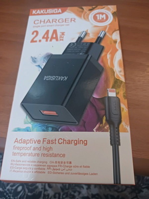 Charger 2,4 A max με καλώδιο 1μ και adaptive fast charging καινούργιο