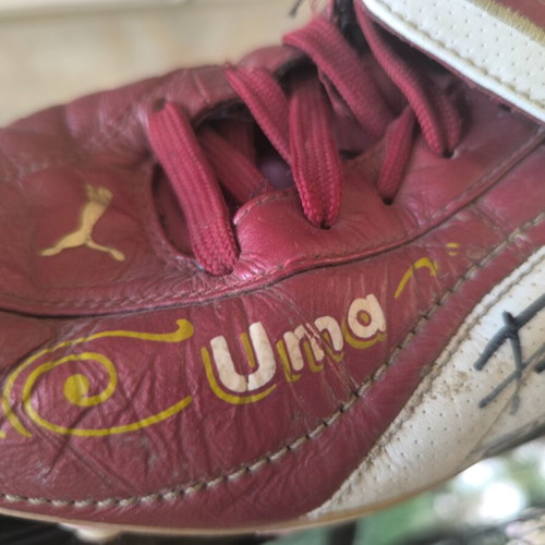 Puma King match-worn signed football boots Cristian Fabbriani River Plate