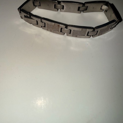 Unisex Stainless Steel Bracelet new, gray and silver