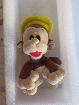 Giocattoli Sicari plush monkey used, height 10cm